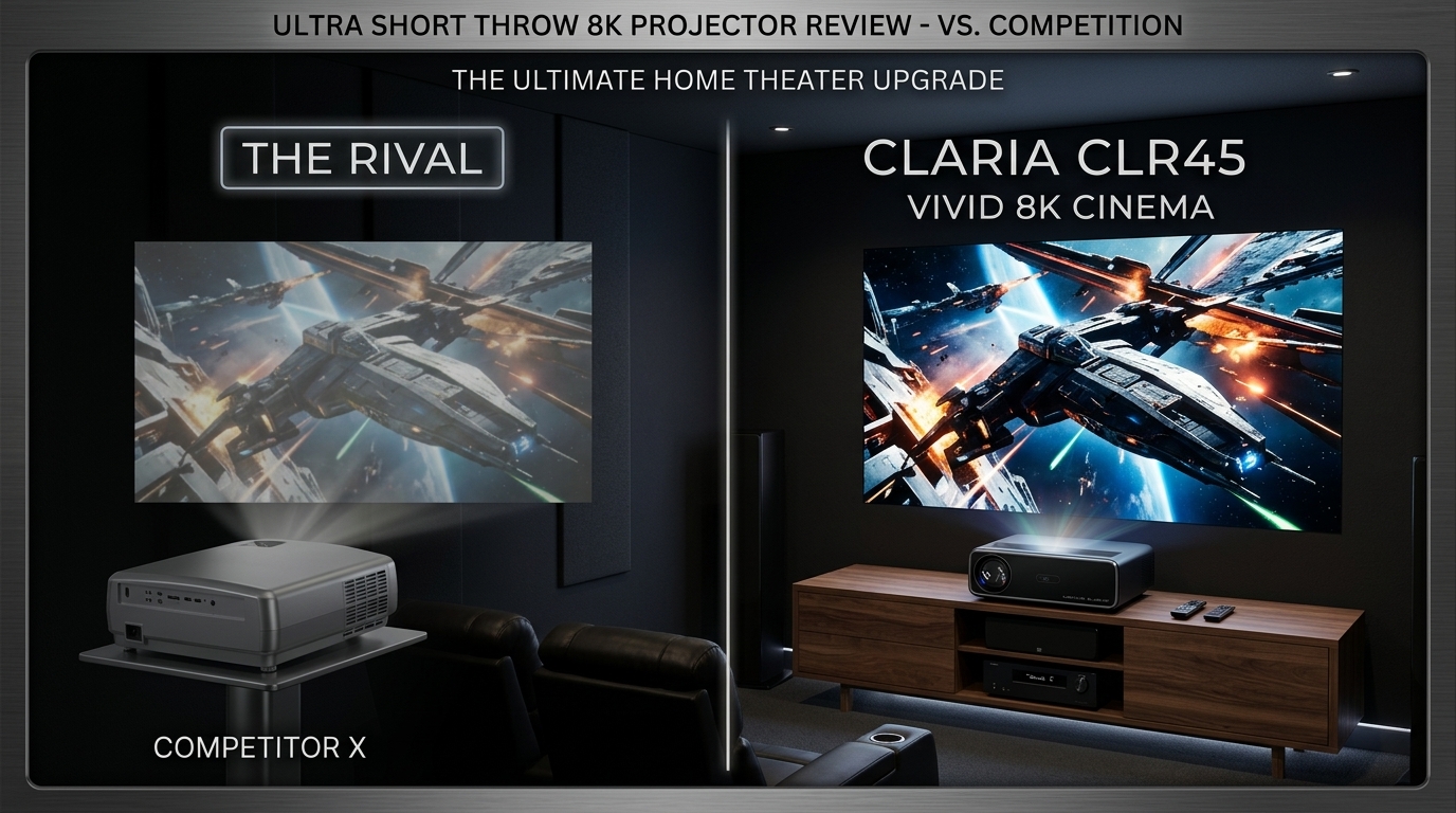 Claria CLR12 Review: 8K Short-Throw Laser Projector Hardware Review